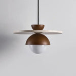 Walnut Stone LED Chandelier With Pendant Design - Image 2