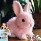 Weighted Stuffed Bunny With Soft Plush Fur And Realistic Features For Comfort - Image 5