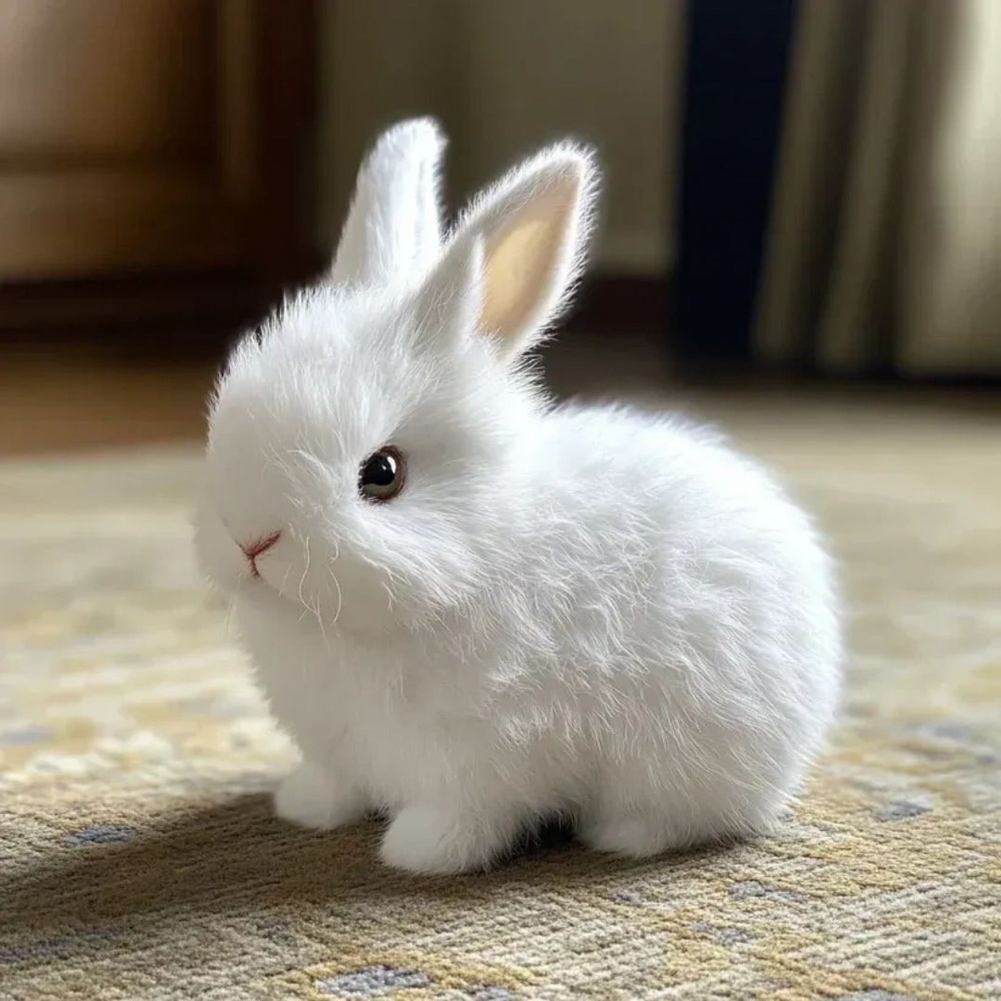Weighted Stuffed Bunny With Soft Plush Fur And Realistic Features For Comfort - Image 8