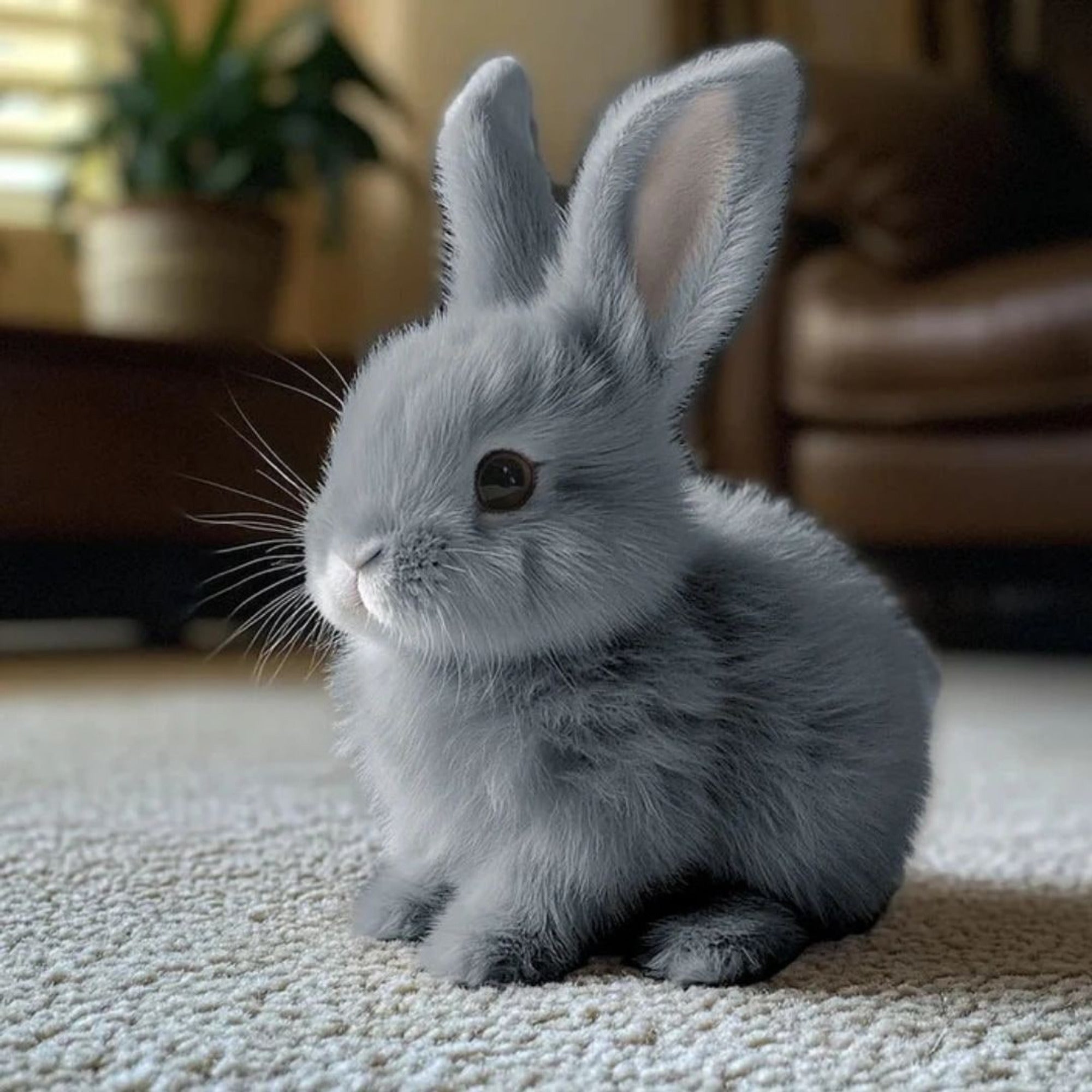 Weighted Stuffed Bunny With Soft Plush Fur And Realistic Features For Comfort - Image 9