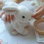 Weighted Stuffed Bunny With Soft Plush Fur And Realistic Features For Comfort - Image 3
