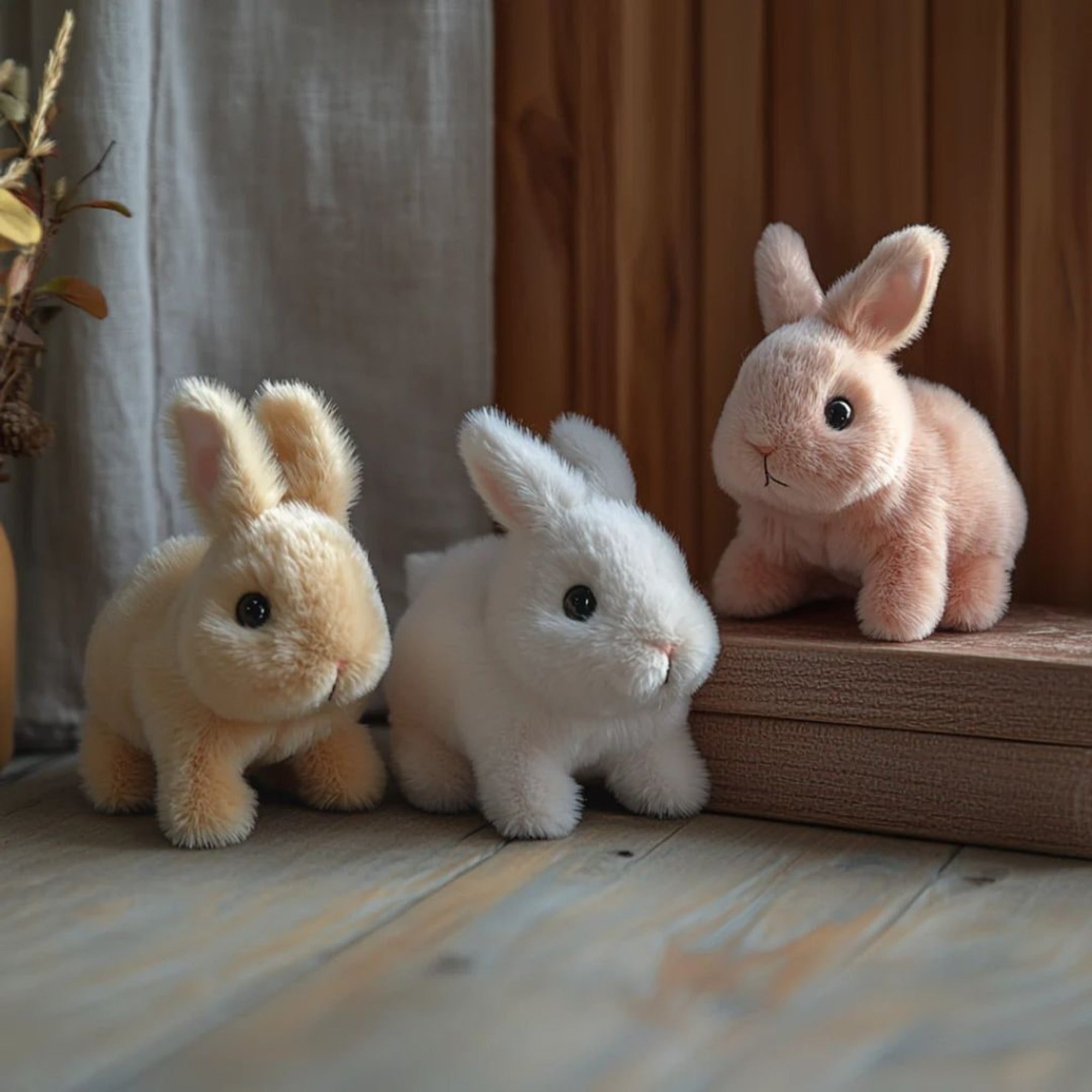 Weighted Stuffed Bunny With Soft Plush Fur And Realistic Features For Comfort - Image 4