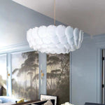 White Scale Ceramic Neo Deco Chandelier With Adjustable Height - Image 5