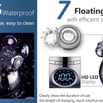Wireless Electric Head Shaver With 7D Floating Blades LED Display And Type-C Fast Charging - Image 9