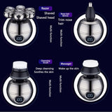 Wireless Electric Head Shaver With 7D Floating Blades LED Display And Type-C Fast Charging - Image 6