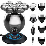 Wireless Electric Head Shaver With 7D Floating Blades LED Display And Type-C Fast Charging - Image 1