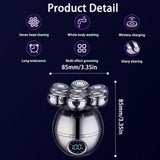 Wireless Electric Head Shaver With 7D Floating Blades LED Display And Type-C Fast Charging - Image 4