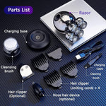 Wireless Electric Head Shaver With 7D Floating Blades LED Display And Type-C Fast Charging - Image 8