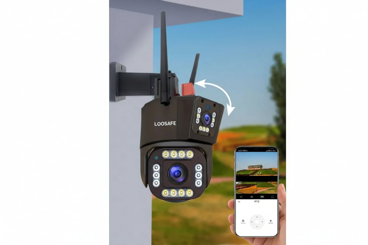 Wireless Security Camera With Solar Panel And Pan Tilt For Completely Autonomous Full 360° Rotation And Intelligent Motion Detection - Image 7