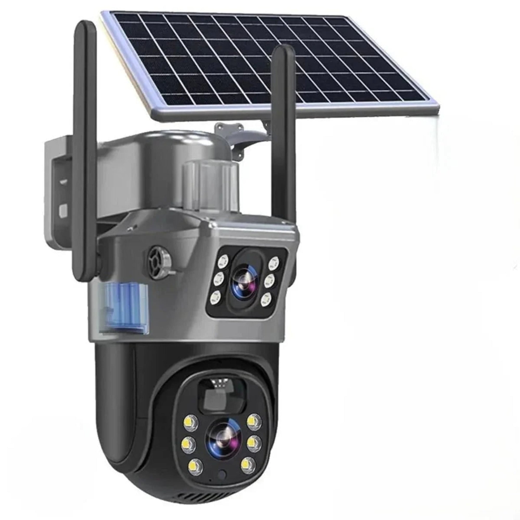 Wireless Security Camera With Solar Panel And Pan Tilt For Completely Autonomous Full 360° Rotation And Intelligent Motion Detection - Image 1