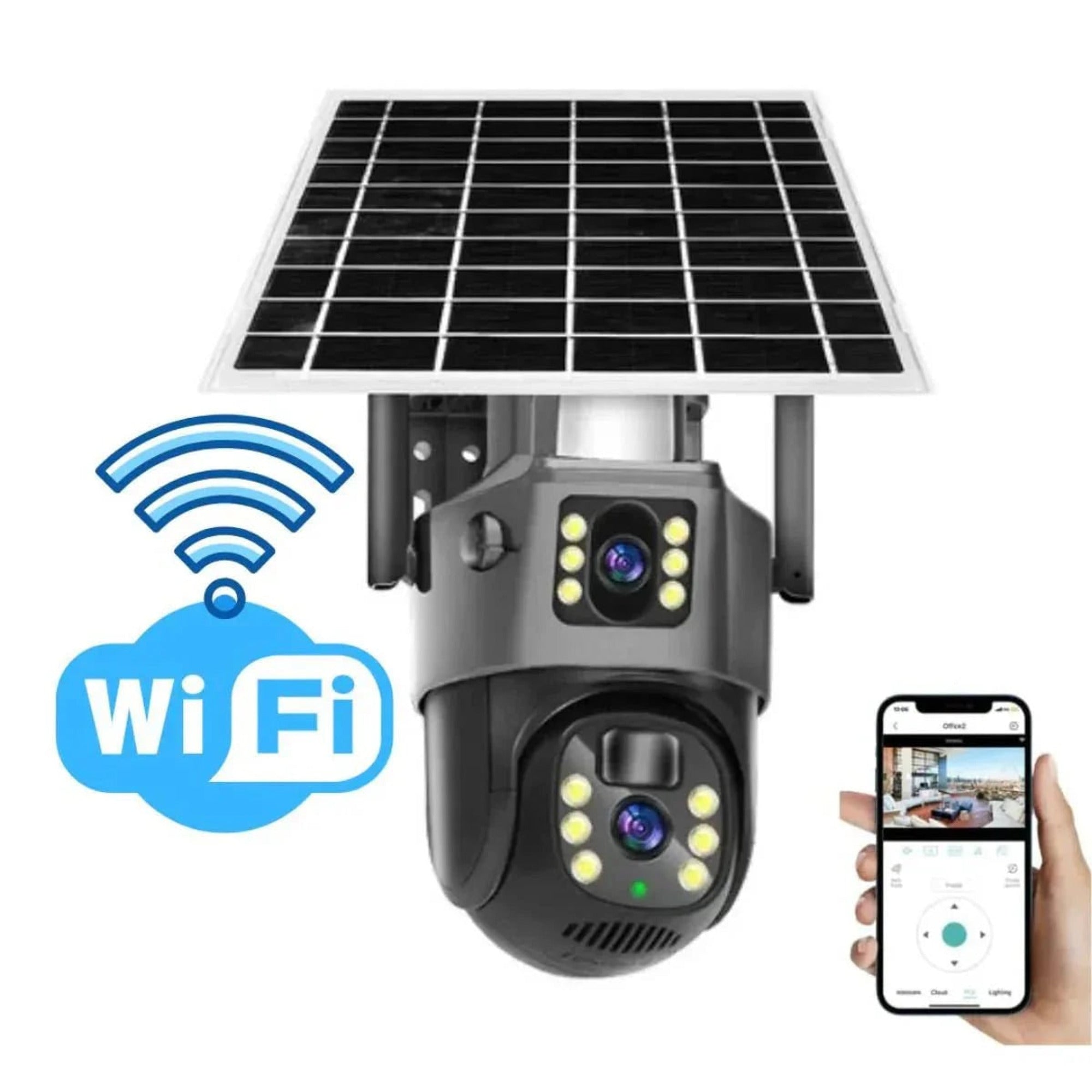 Wireless Security Camera With Solar Panel And Pan Tilt For Completely Autonomous Full 360° Rotation And Intelligent Motion Detection - Image 5