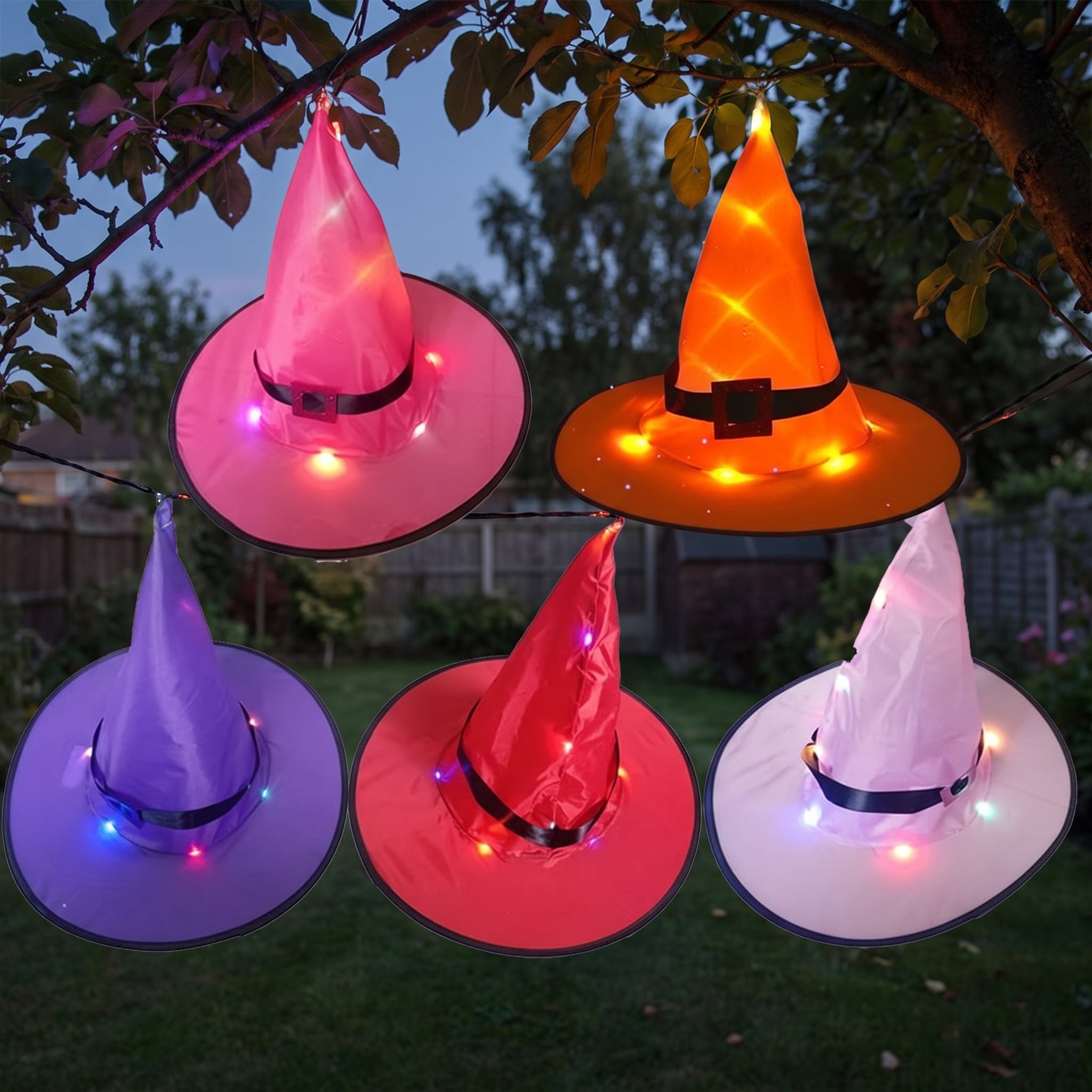 Halloween Witch Hat Lights LED String Light-Up Decor - Image 6