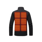 Women's Heated Fleece Jacket With USB Zip Front And Stand Collar Delivering Full Upper-body Warmth From Electric Heating Panels - Image 2