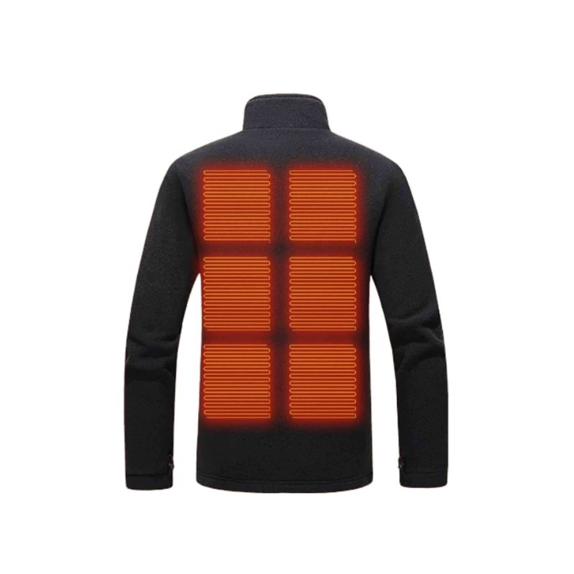 Women's Heated Fleece Jacket With USB Zip Front And Stand Collar Delivering Full Upper-body Warmth From Electric Heating Panels - Image 2