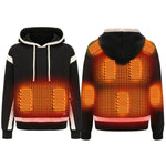Women's Heated Hoodie With USB Charging In A Fleece Pullover Design Featuring A Front Kangaroo Pocket - Image 1