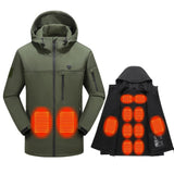 Women's Heated Jacket With Hood Full Zip Electric Softshell And USB Power Bank Compatible - Image 5