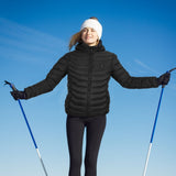Women's Heated Puffer Jacket Electric Hooded Coat With Chest Control And Multi-Zone Heating - Image 2