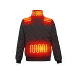 Women's Heated Winter Jacket With Electric Quilted Diamond Stitch Stand Collar And Eight Heating Zones - Image 6