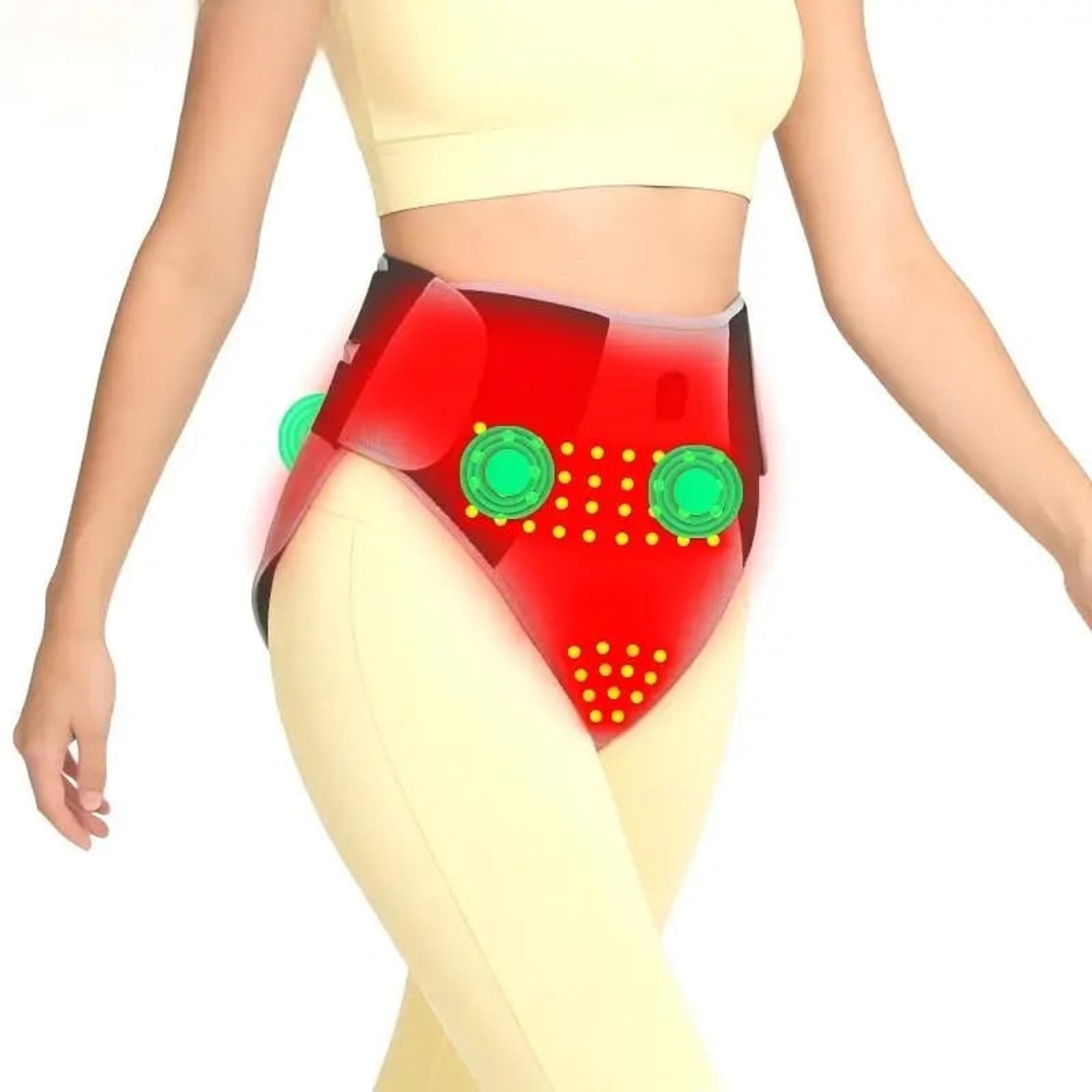 Women's Menstrual Heating Pad With Vibration Electric Wearable Abdominal Lower Back Wrap Featuring Soft Breathable Fabric And Three Heat Levels - Image 8