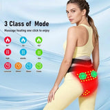 Women's Menstrual Heating Pad With Vibration Electric Wearable Abdominal Lower Back Wrap Featuring Soft Breathable Fabric And Three Heat Levels - Image 3