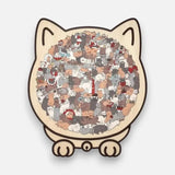 Wooden Cat Puzzle With Soothing Activity Without Screen Exposure - Image 7