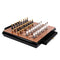 Wooden Chess Set With Creative Handmade Paint Zinc Alloy Pieces - Image 3