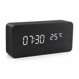 Wooden Digital Clock Triangular Desk With LED Display And Temperature - Image 10
