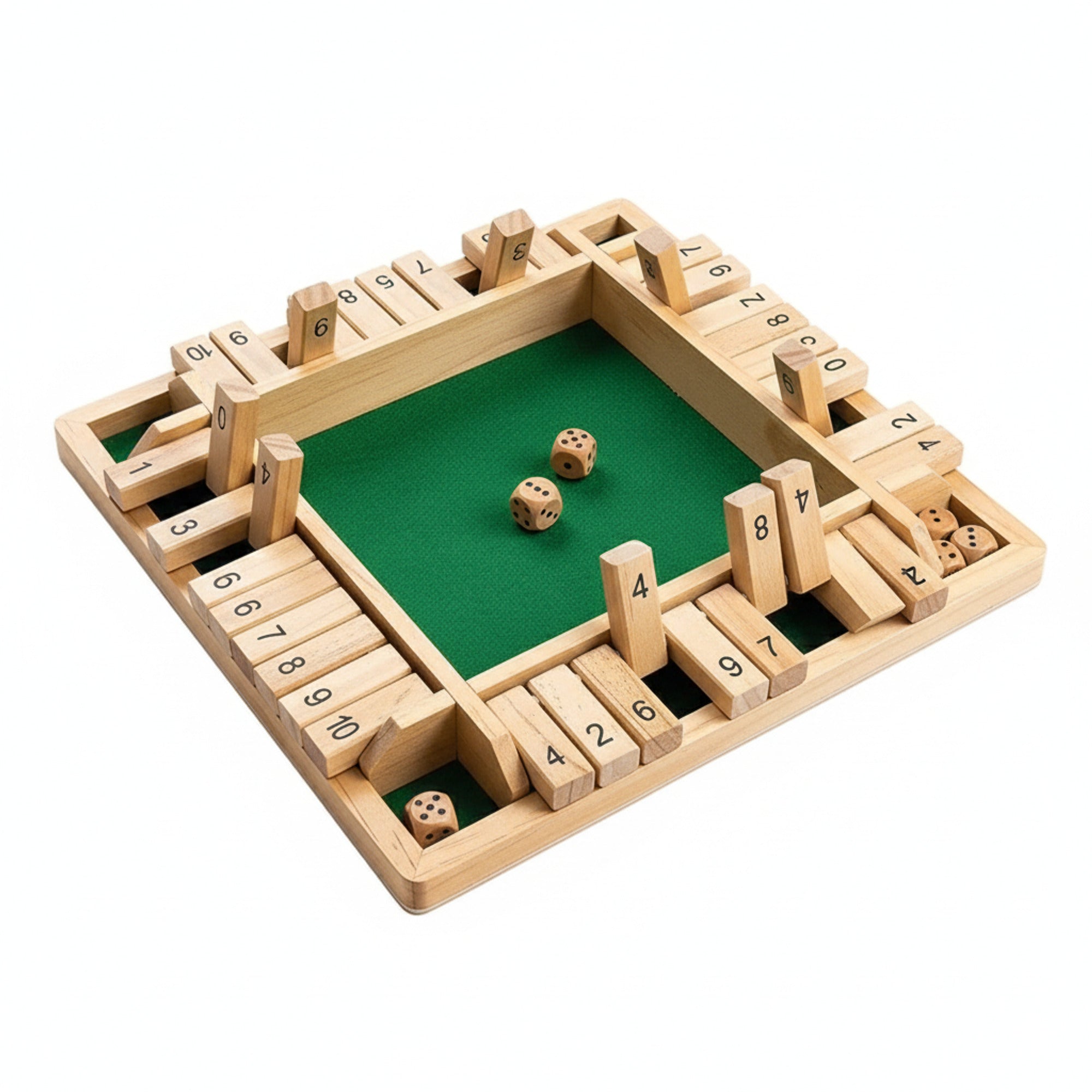 Wooden Math Board Game Family Fun With Numbers And Strategy - Image 1