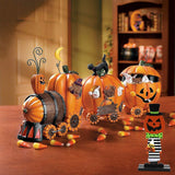 Wooden Painted Halloween Table Decorations - Image 2