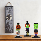 Wooden Painted Halloween Table Decorations - Image 3