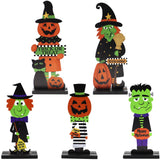 Wooden Painted Halloween Table Decorations - Image 6