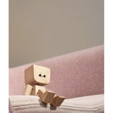 Wooden Robot Figurine With Interchangeable Magnetic Face - Image 4
