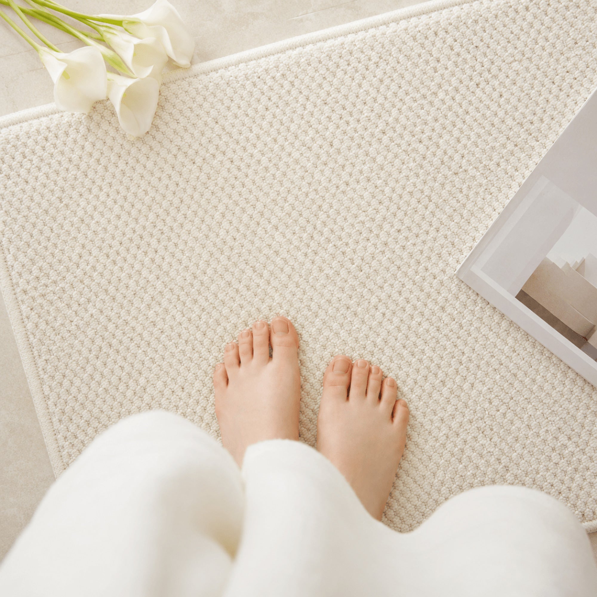 Woven Texture Door Mat With Non-Slip Backing - Image 4