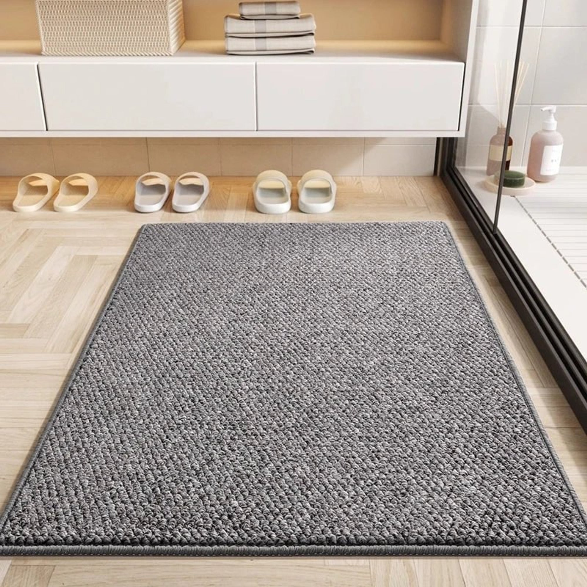 Woven Texture Door Mat With Non-Slip Backing - Image 6