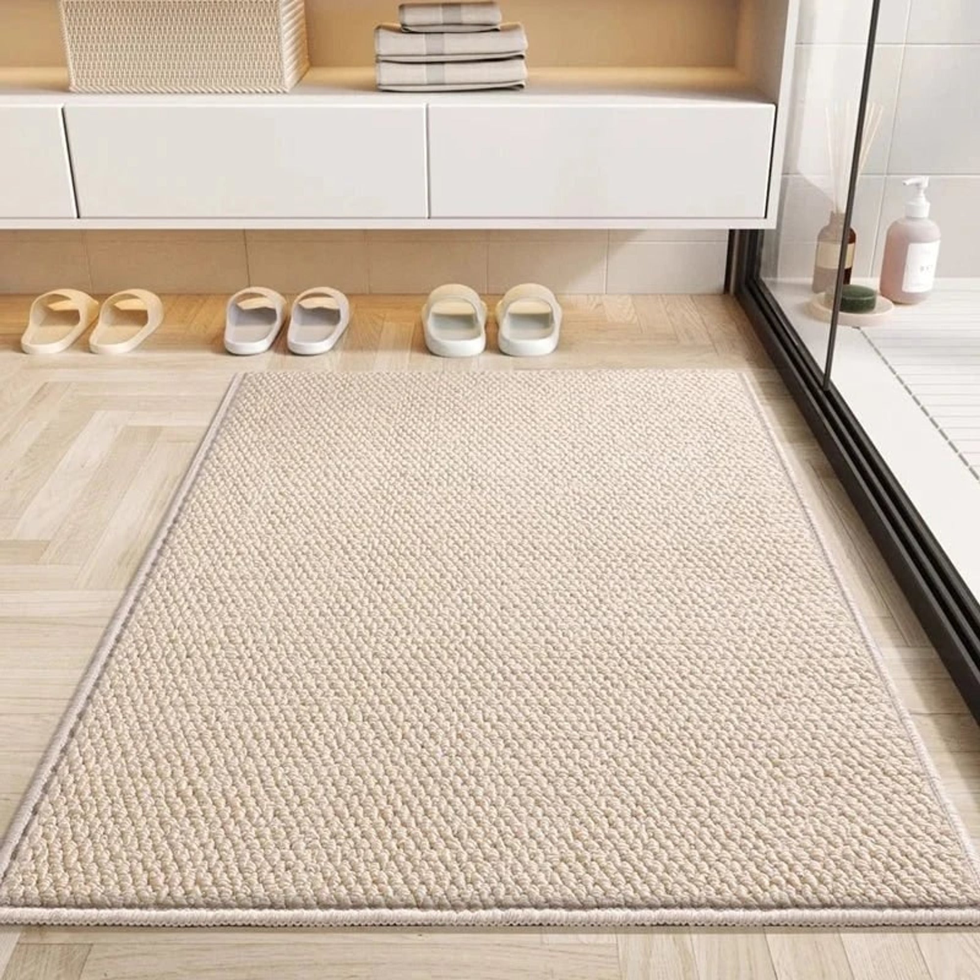 Woven Texture Door Mat With Non-Slip Backing - Image 7