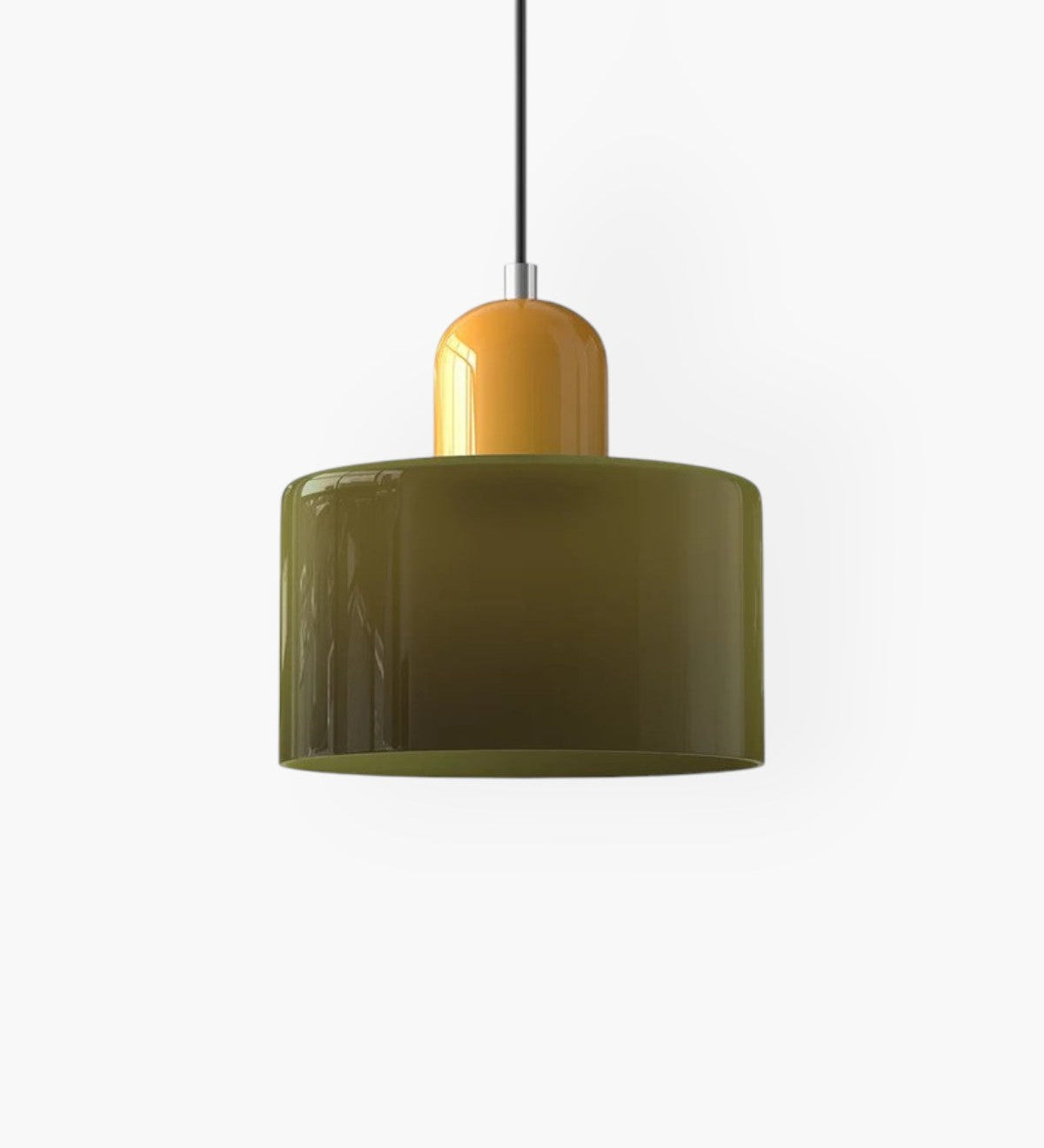 Modern Glass Cylinder Pendant 1-Light Lasson Living